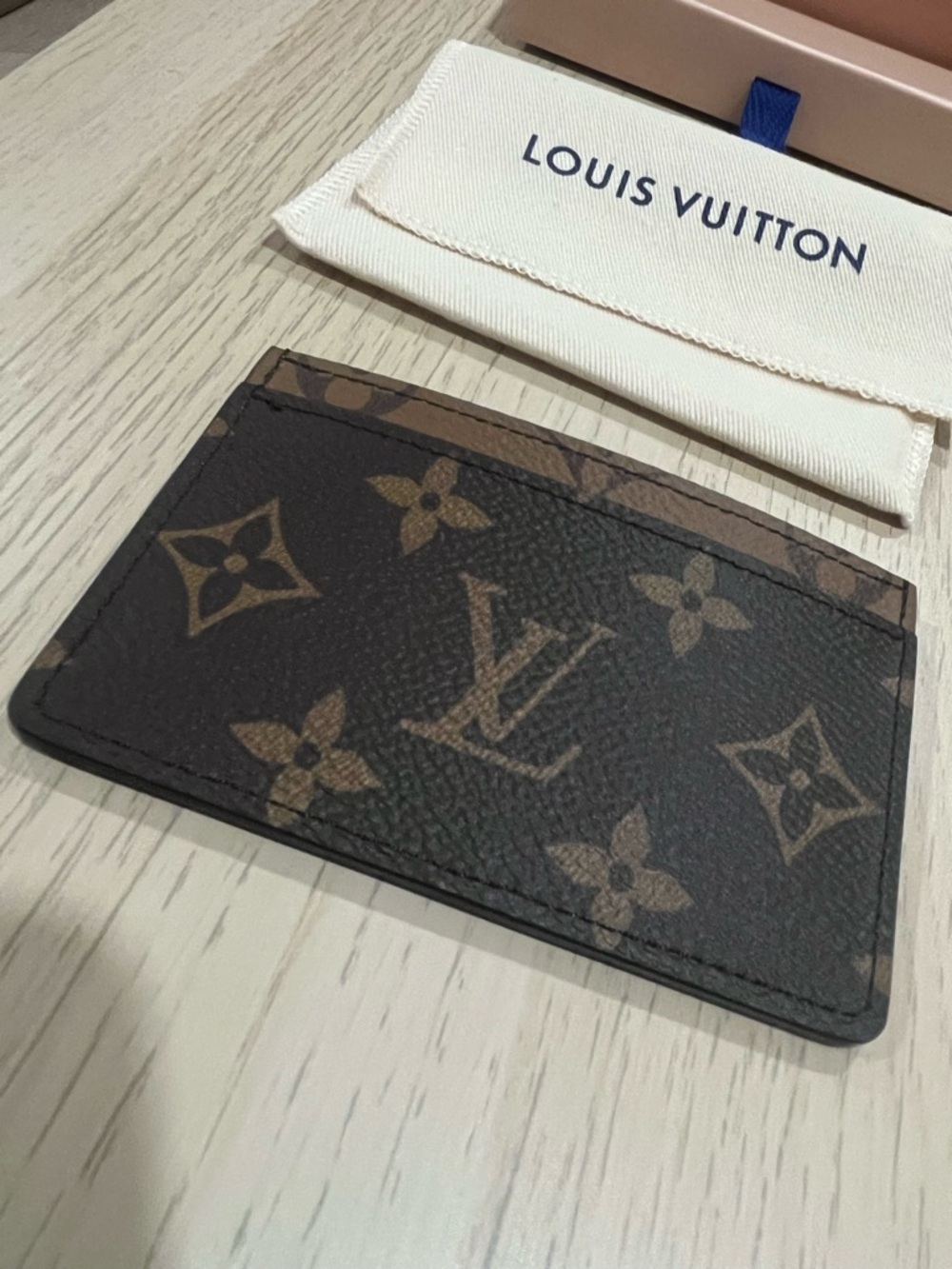 Louis Vuitton Monogram Canvas Card Holder - Brown